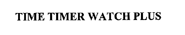 TIME TIMER WATCH PLUS
