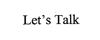 LET'S TALK