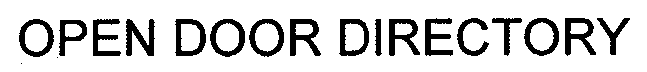 OPEN DOOR DIRECTORY