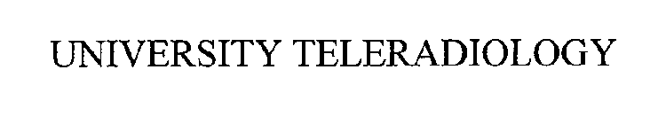 UNIVERSITY TELERADIOLOGY