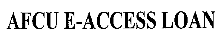 AFCU E-ACCESS LOAN