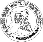 THE GREEN BEAR MARK OF EXCELLENCE WWW.GREENBEARMARK.COM