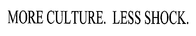 MORE CULTURE. LESS SHOCK.