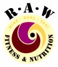 R · A · W FITNESS & NUTRITION MIND - BODY - SOUL