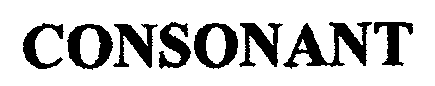 CONSONANT