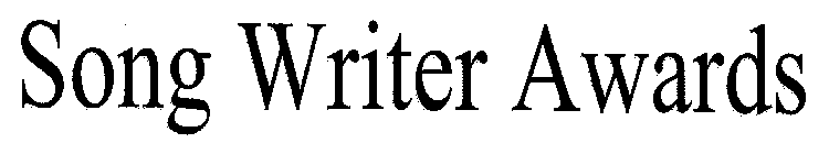 SONG WRITER AWARDS
