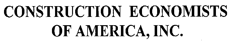 CONSTRUCTION ECONOMISTS OF AMERICA, INC.