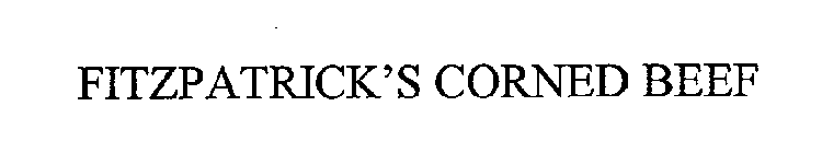 FITZPATRICK'S CORNED BEEF
