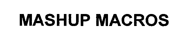 MASHUP MACROS