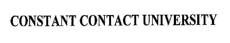 CONSTANT CONTACT UNIVERSITY