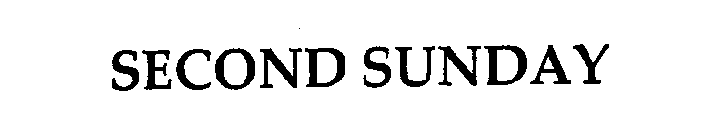 SECOND SUNDAY