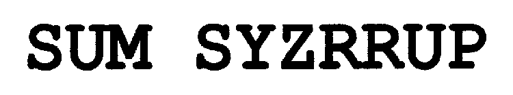 SUM SYZRRUP