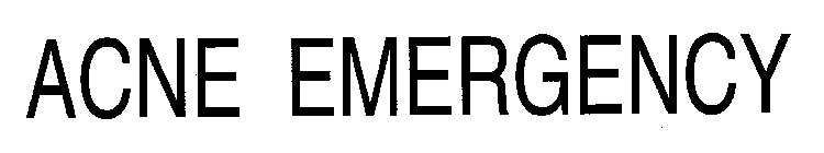 ACNE EMERGENCY