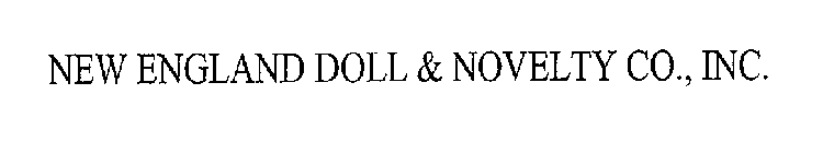 NEW ENGLAND DOLL & NOVELTY CO., INC.