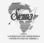 SIENNA GIFTS LOVE AND CULTIVATE YOUR ROOTS UNITED STATES OF AMERICA 