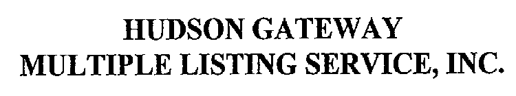 HUDSON GATEWAY MULTIPLE LISTING SERVICE, INC.