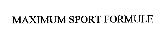 MAXIMUM SPORT FORMULE