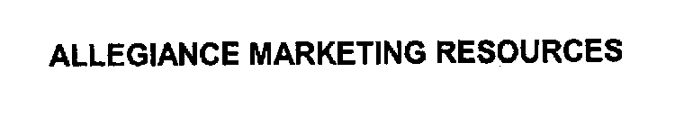 ALLEGIANCE MARKETING RESOURCES