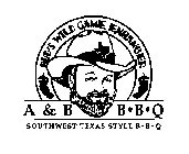 BUD'S WILD GAME ENHANCER A & B B·B·Q SOUTHWEST TEXAS STYLE B·B·Q