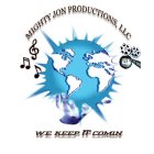 MIGHTY JON PRODUCTIONS, LLC WE KEEP IT COMIN