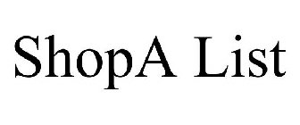 SHOPA LIST
