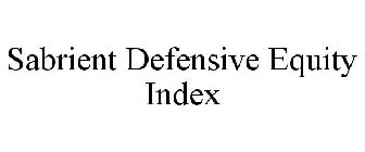 SABRIENT DEFENSIVE EQUITY INDEX