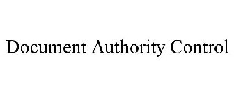 DOCUMENT AUTHORITY CONTROL