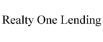 REALTY ONE LENDING