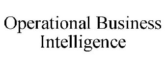 OPERATIONAL BUSINESS INTELLIGENCE