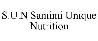 S.U.N SAMIMI UNIQUE NUTRITION