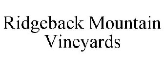 RIDGEBACK MOUNTAIN VINEYARDS