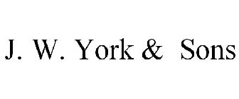 J. W. YORK & SONS