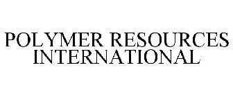 POLYMER RESOURCES INTERNATIONAL