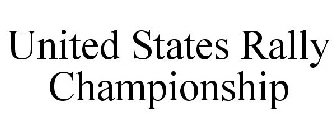 UNITED STATES RALLY CHAMPIONSHIP