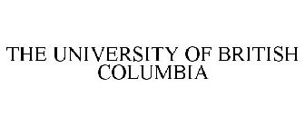 THE UNIVERSITY OF BRITISH COLUMBIA