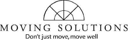 MOVING SOLUTIONS DON'T JUST MOVE, MOVE WELL