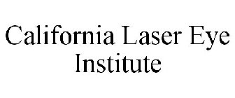 CALIFORNIA LASER EYE INSTITUTE