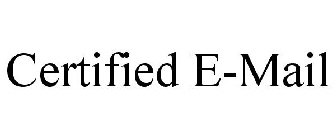 CERTIFIED E-MAIL