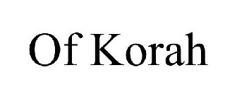 OF KORAH