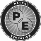 P E PATENT EDUCATION