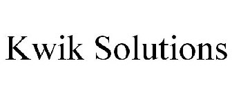 KWIK SOLUTIONS