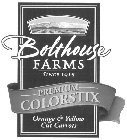 BOLTHOUSE FARMS SINCE 1915 PREMIUM COLORSTIX ORANGE & YELLOW CUT CARROTS