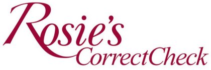 ROSIE'S CORRECTCHECK