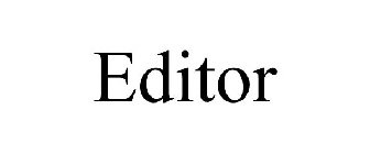 EDITOR