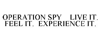 OPERATION SPY LIVE IT. FEEL IT. EXPERIENCE IT.