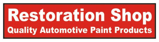 RESTORATION SHOP QUALITY AUTOMOTIVE PAINT PRODUCTS