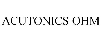 ACUTONICS OHM