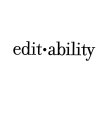 EDIT·ABILITY