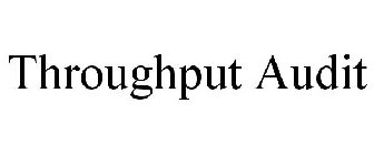 THROUGHPUT AUDIT