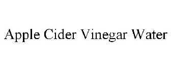 APPLE CIDER VINEGAR WATER